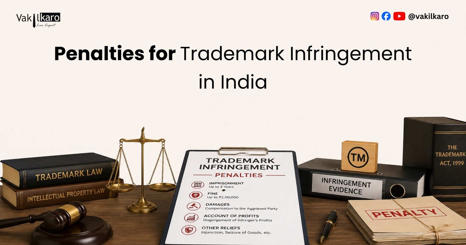 Penalties for Trademark Infringement in India
