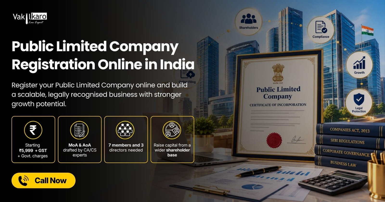 public limited company registration-vakilkaro